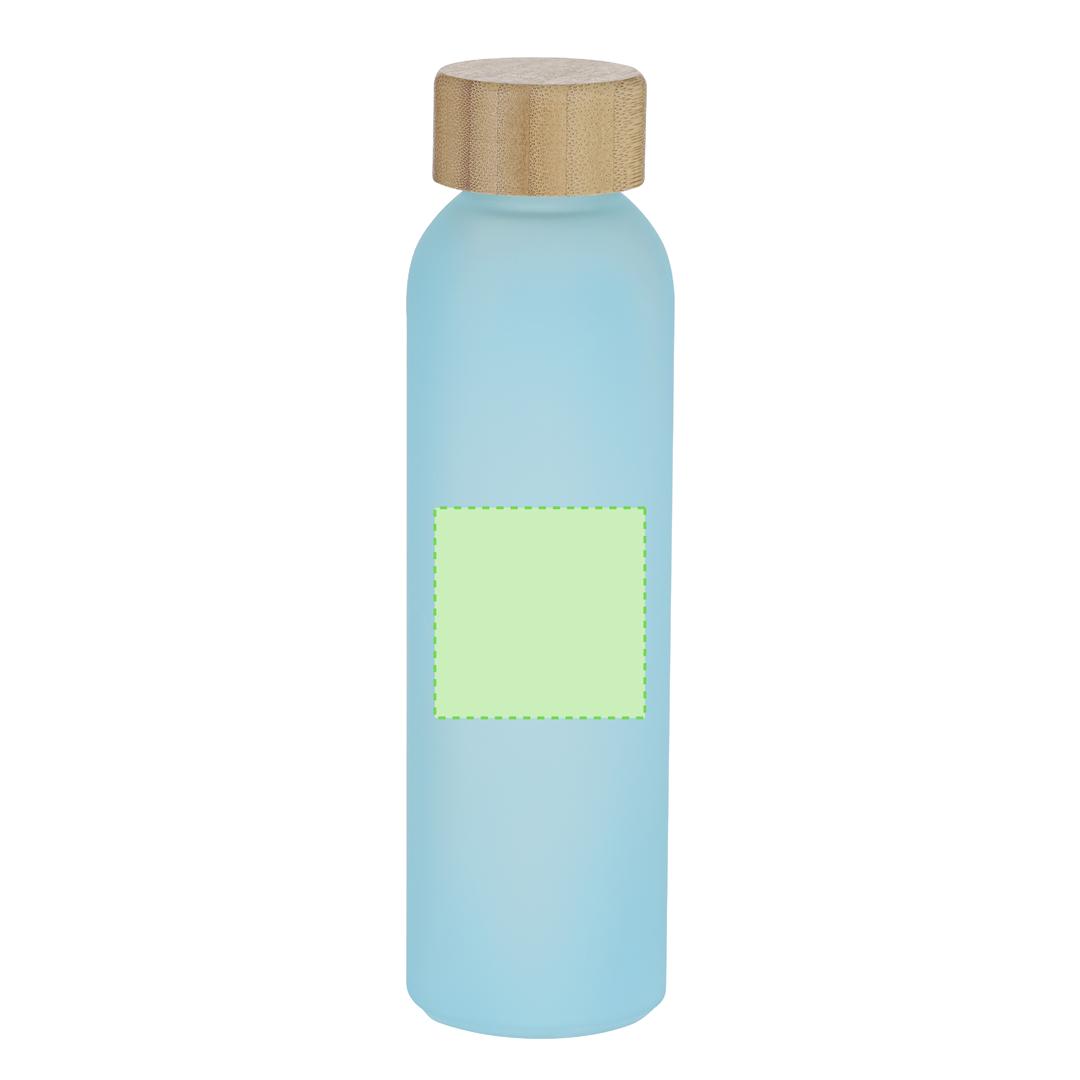 Botella clásica eco de cristal reciclado y bambú 500 ml