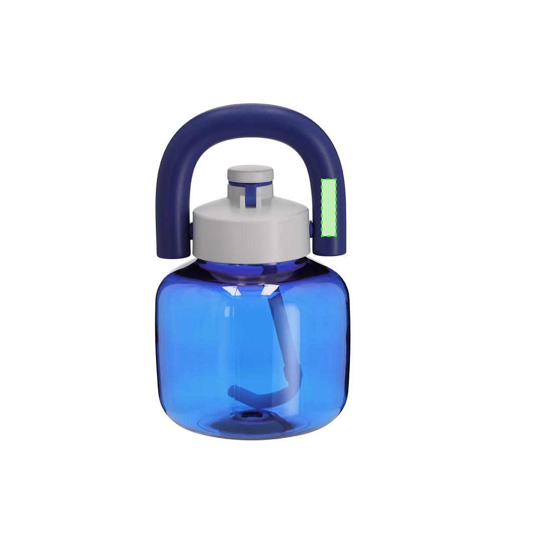 Bidón de gimnasio masivo tipo garrafa de RPET 1,8 l