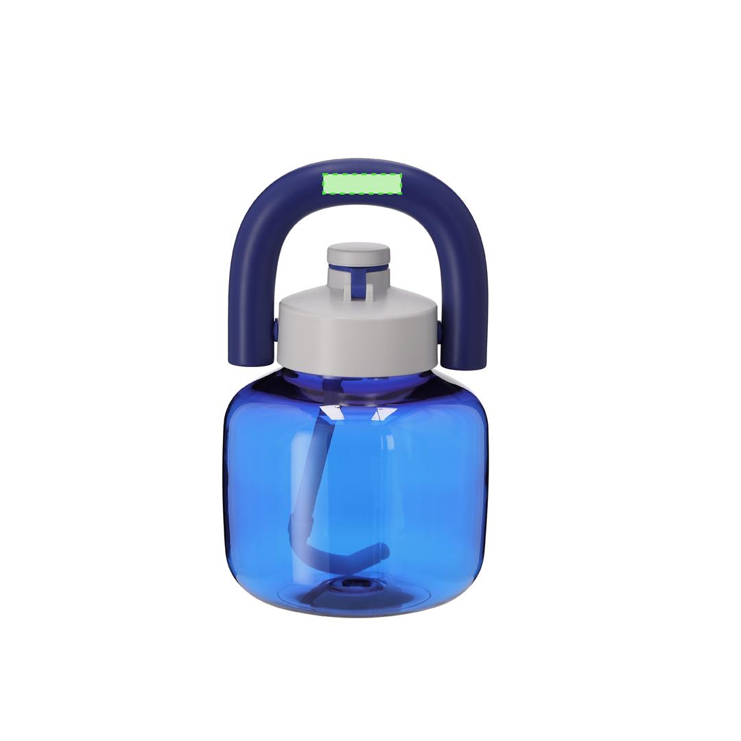 Bidón de gimnasio masivo tipo garrafa de RPET 1,8 l