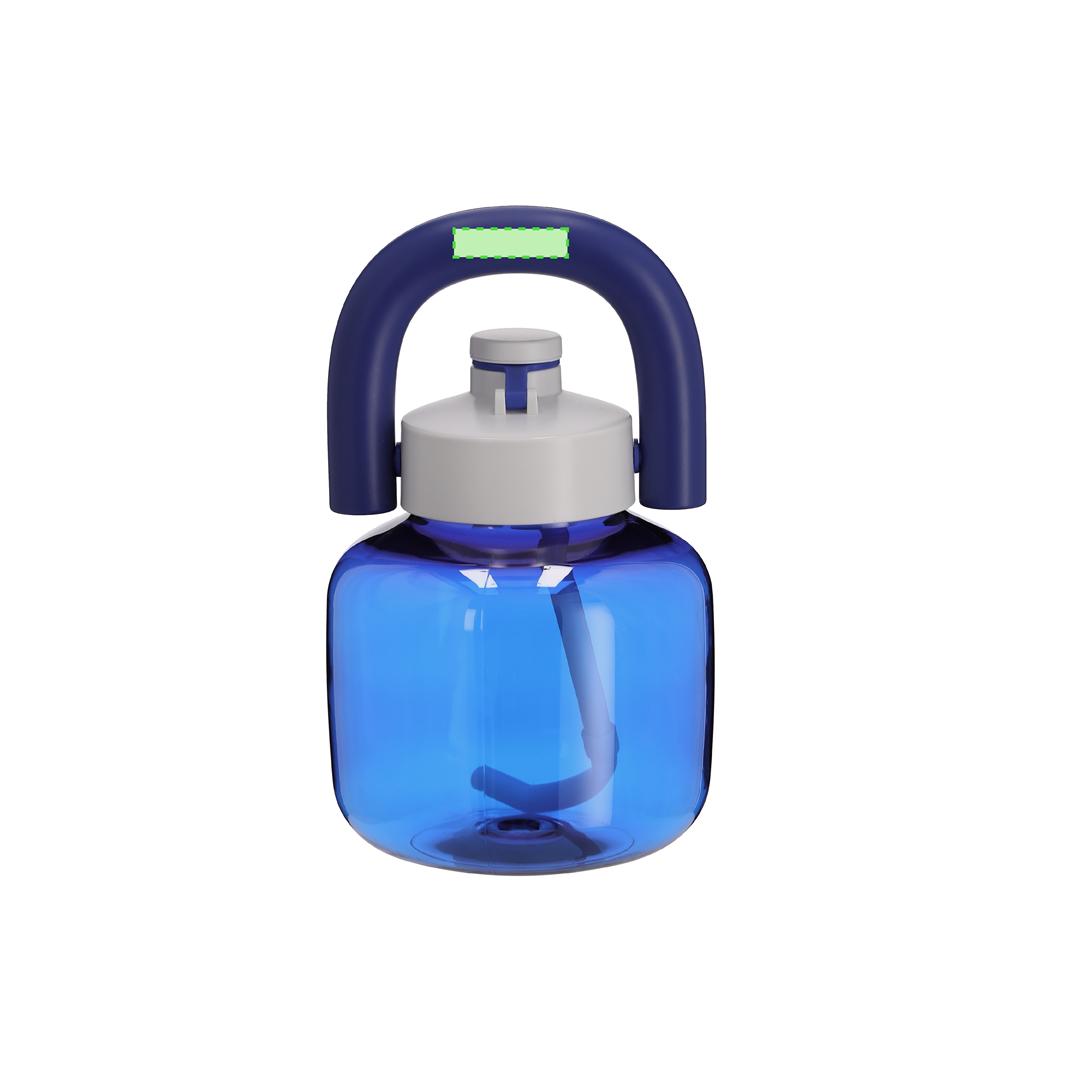 Bidón de gimnasio masivo tipo garrafa de RPET 1,8 l