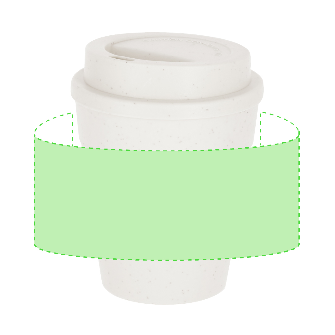Set de bienvenida eco con vaso de PP y bloc de notas de caña de trigo