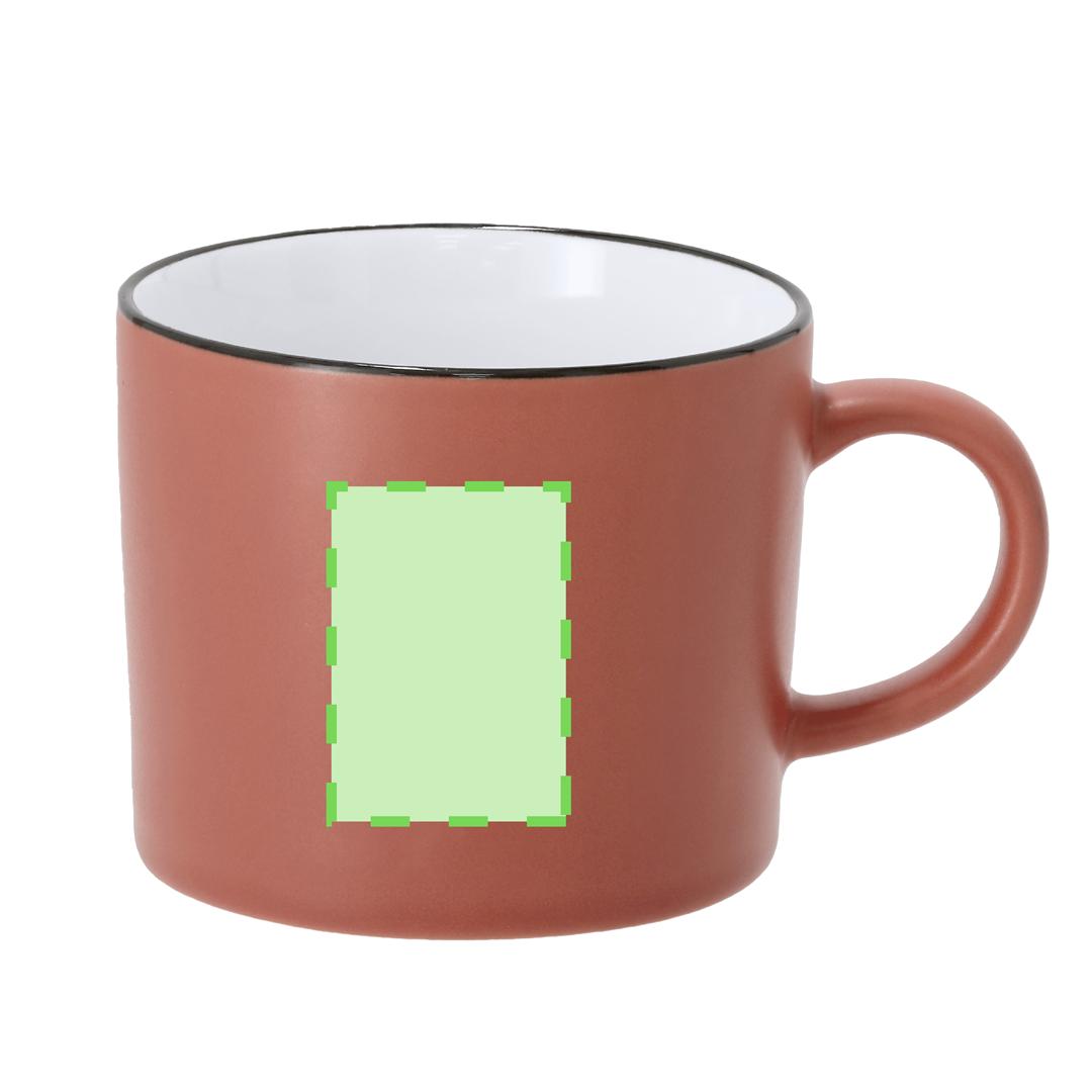 Taza de cerámica premium acabado satinado 400 ml