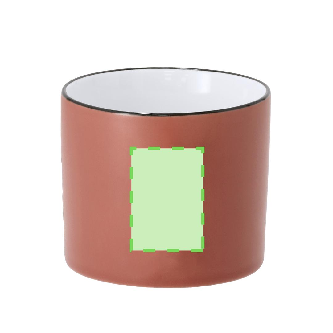 Taza de cerámica premium acabado satinado 400 ml