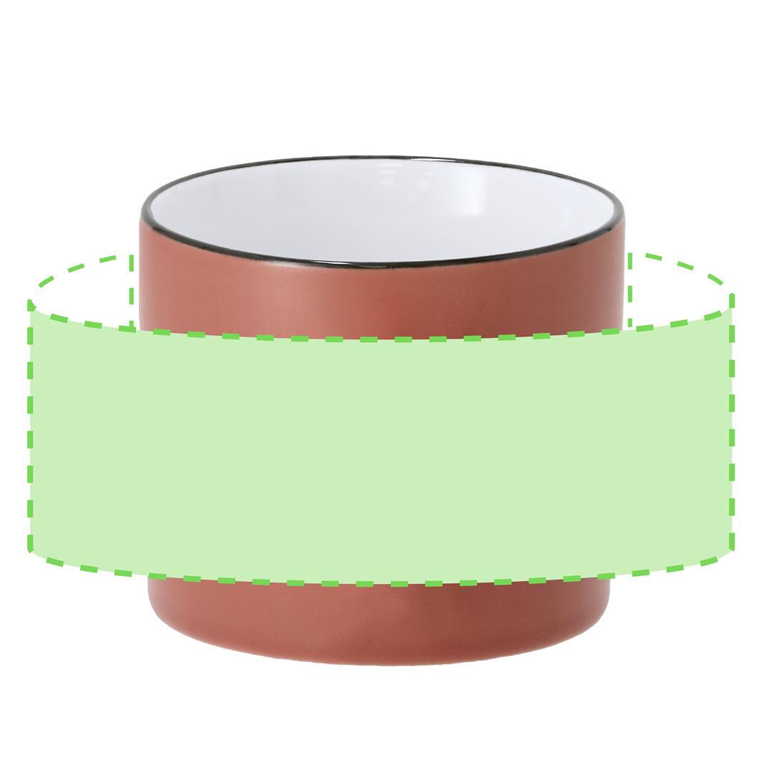 Taza de cerámica premium acabado satinado 400 ml