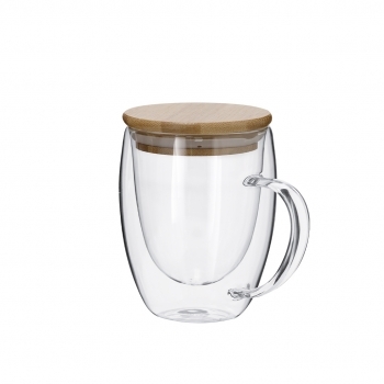 Taza de cerámica compacta con detalle bambú 300 ml