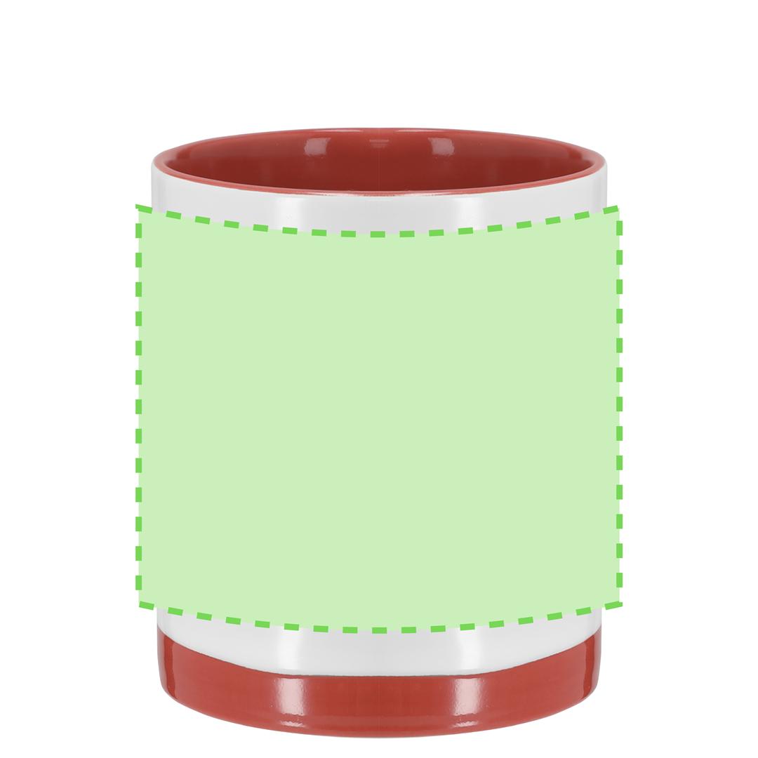 Taza de sublimación cerámica blanco nieve 350 ml
