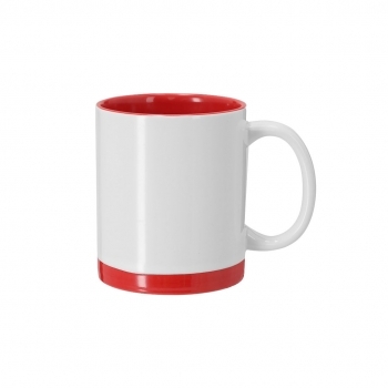 Taza de sublimación cerámica blanco nieve 350 ml