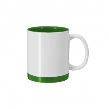 Taza de sublimación cerámica blanco nieve 350 ml
