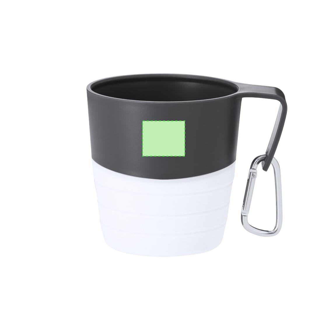 Taza plegable de silicona para viajes 340 ml