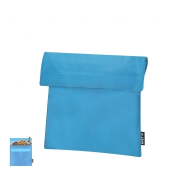Portasnacks térmico de poliéster RPET 210T ultraligero con interior PEVA y cierre velcro