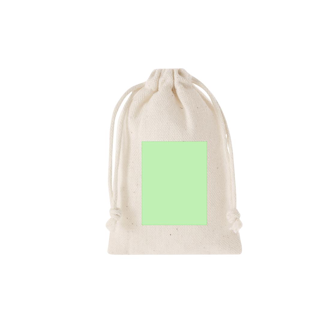 Masajeador facial de piedra jade blanca con bolsa de algodón natural