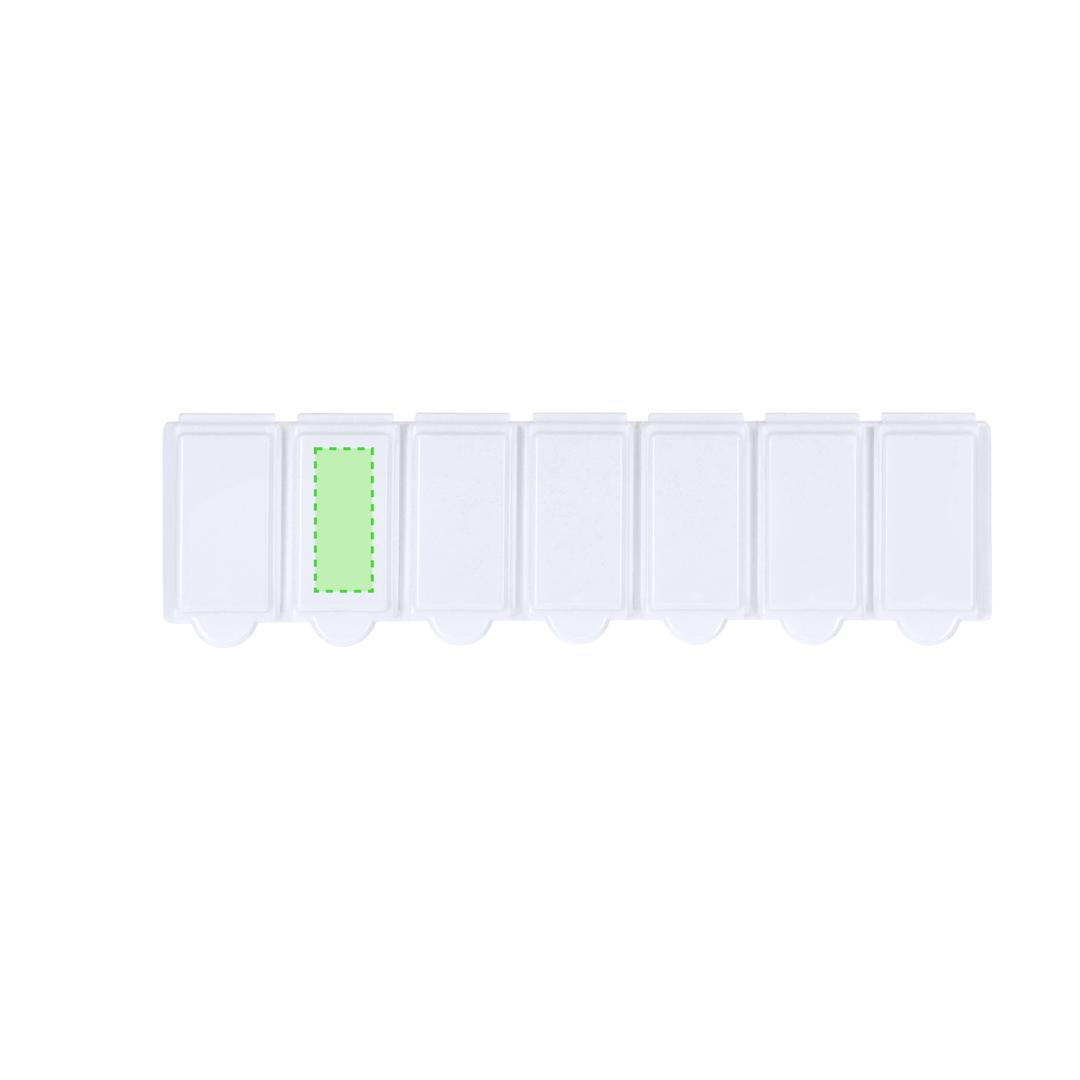 Pastillero 7 compartimentos organizador semanal completo medicación