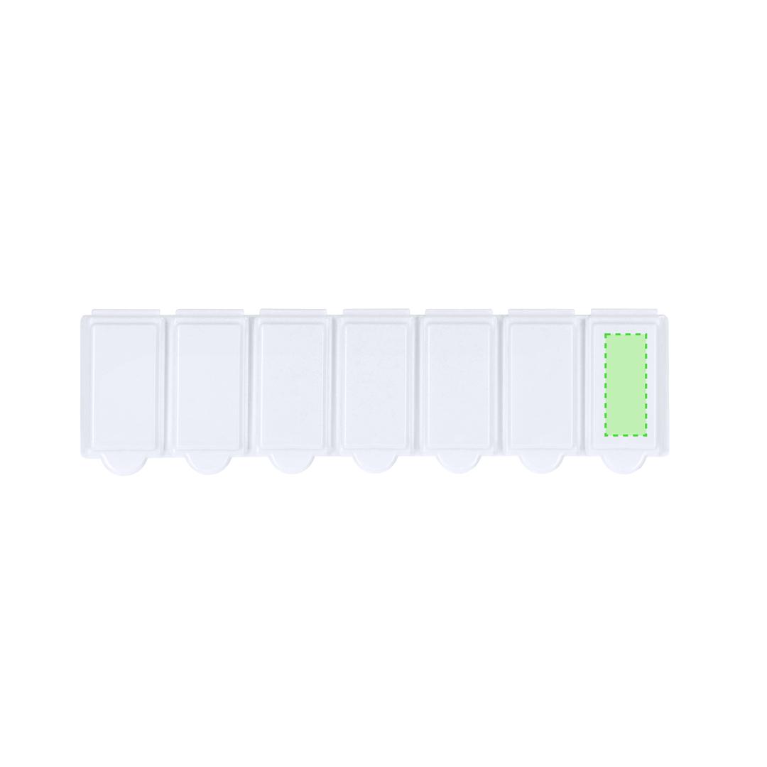 Pastillero 7 compartimentos organizador semanal completo medicación