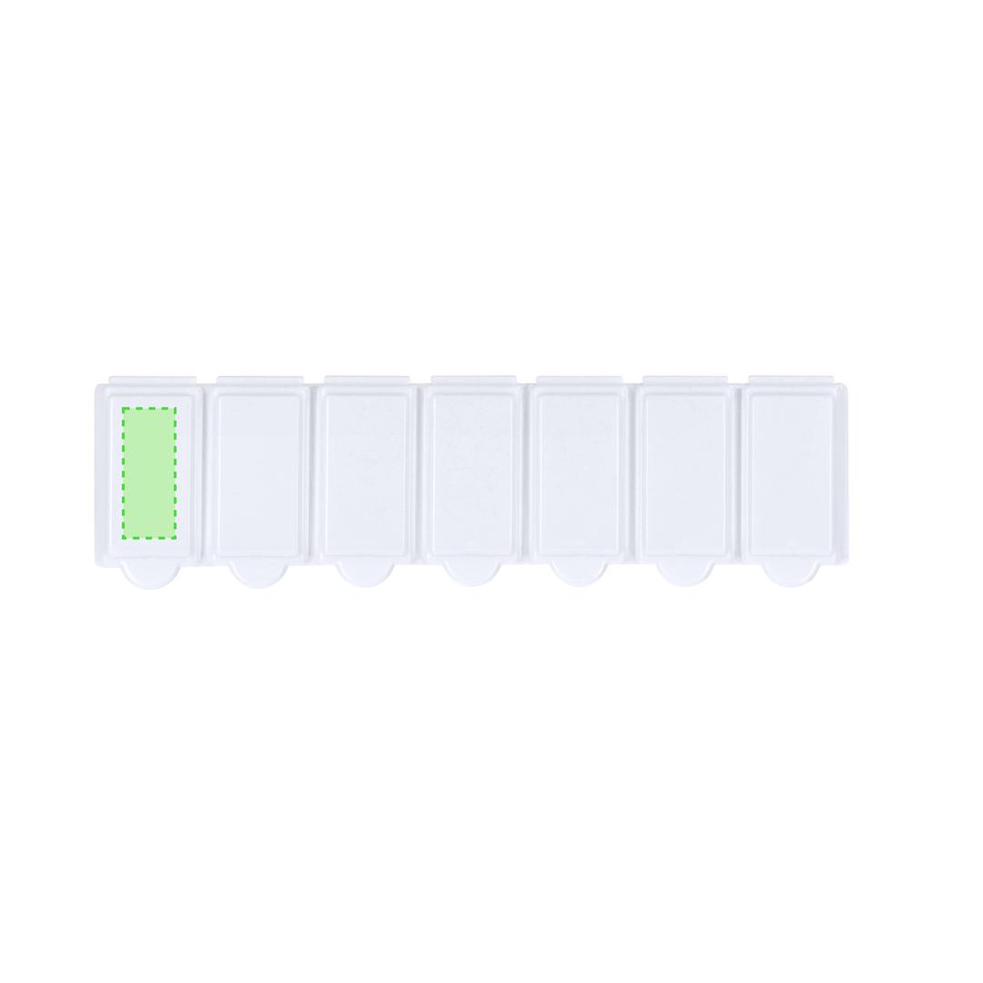 Pastillero 7 compartimentos organizador semanal completo medicación