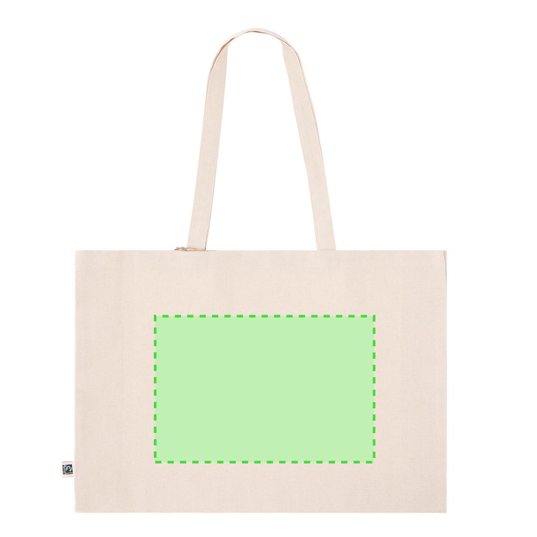 Bolsa de algodón Fairtrade 220 g/m² gramaje reforzado tote