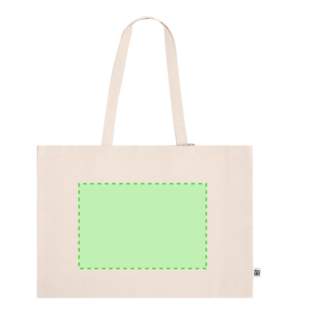 Bolsa de algodón Fairtrade 220 g/m² gramaje reforzado tote