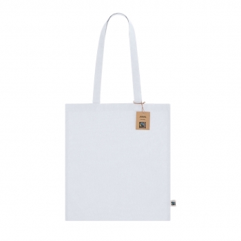 Bolsa de algodón Fairtrade 140 g/m² con fuelle 38×42×8 cm
