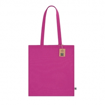 Bolsa de algodón Fairtrade 140 g/m² con fuelle 38×42×8 cm
