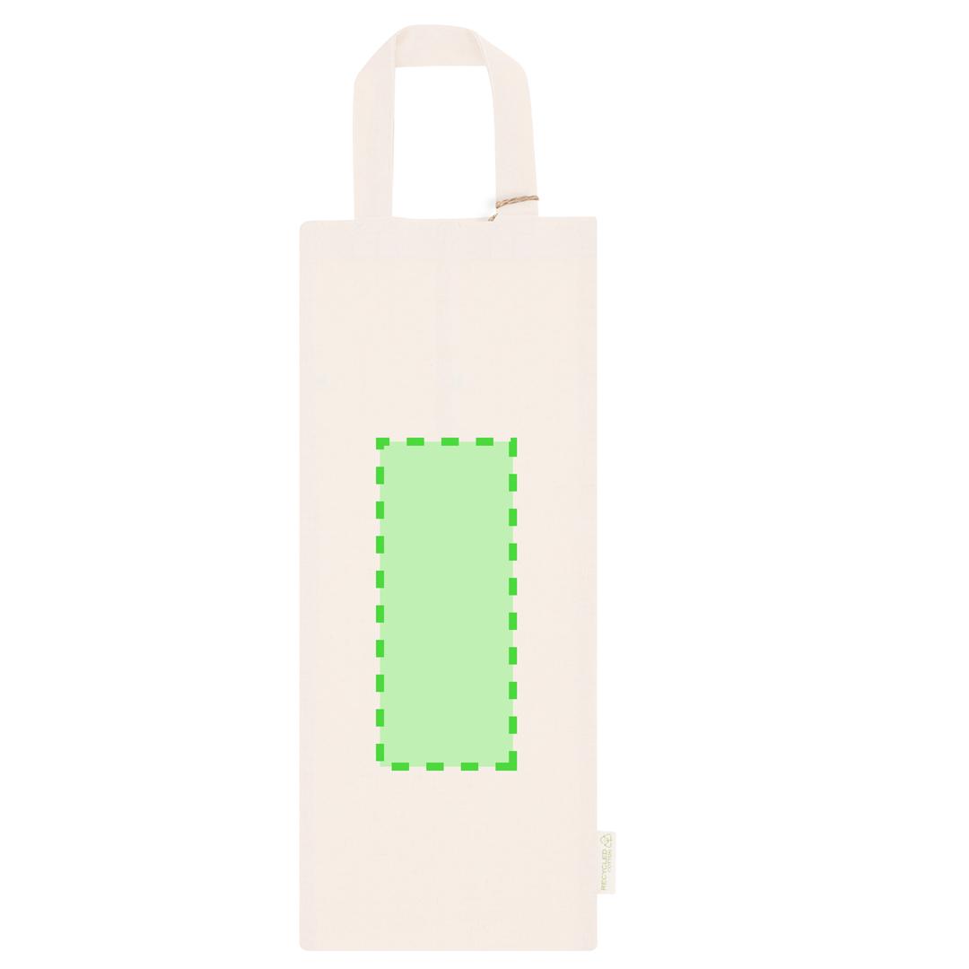 Bolsa de algodón reciclado 140 g/m² doble asa 38×42 cm