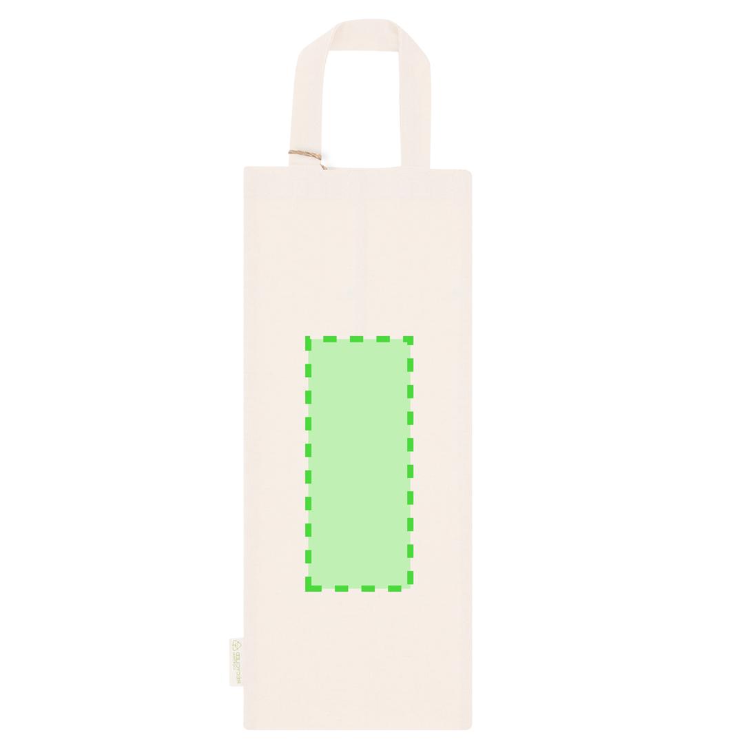 Bolsa de algodón reciclado 140 g/m² doble asa 38×42 cm
