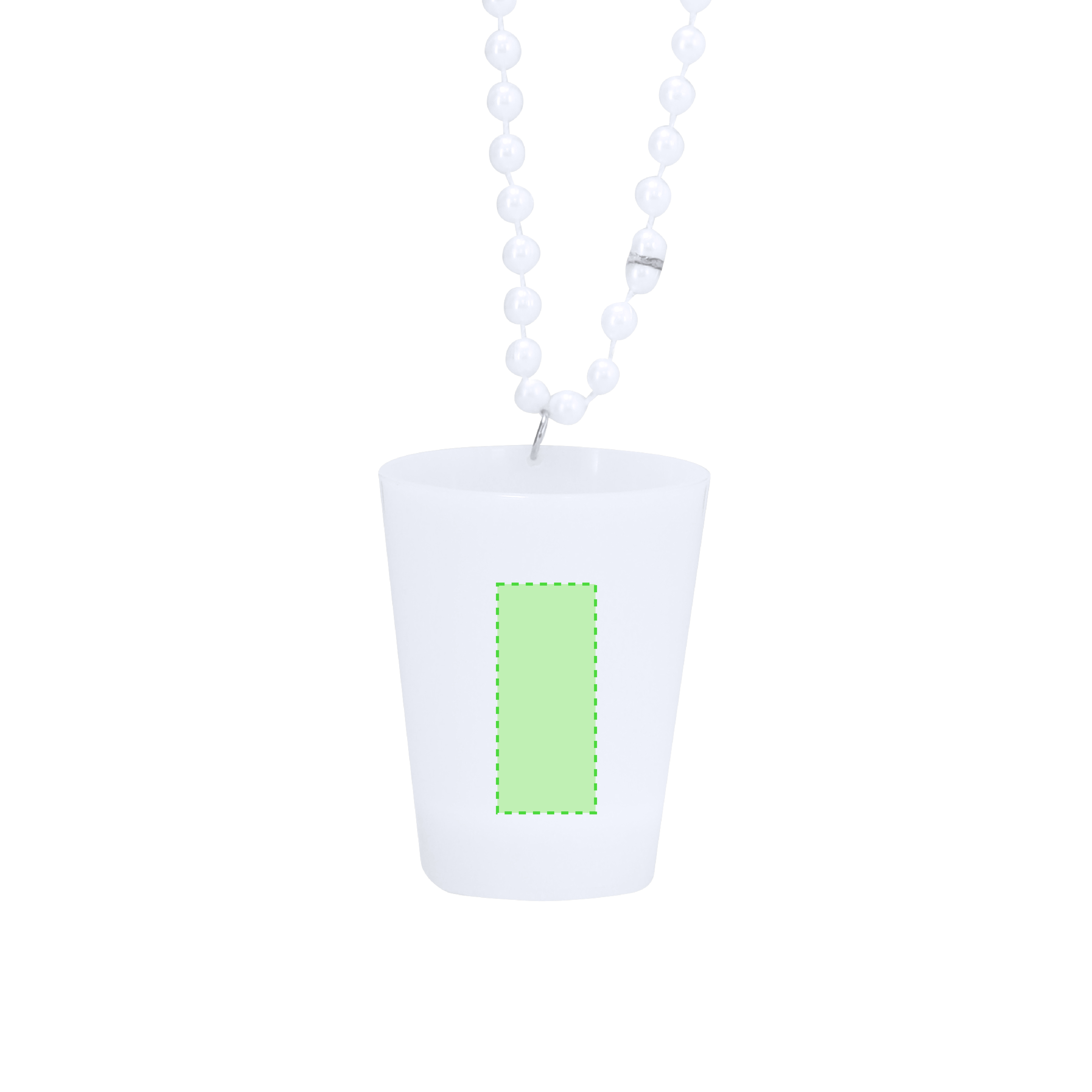 Vaso de chupito de PS con 50 ml de capacidad, luces LED y cordón para colgar al cuello — libre de BPA