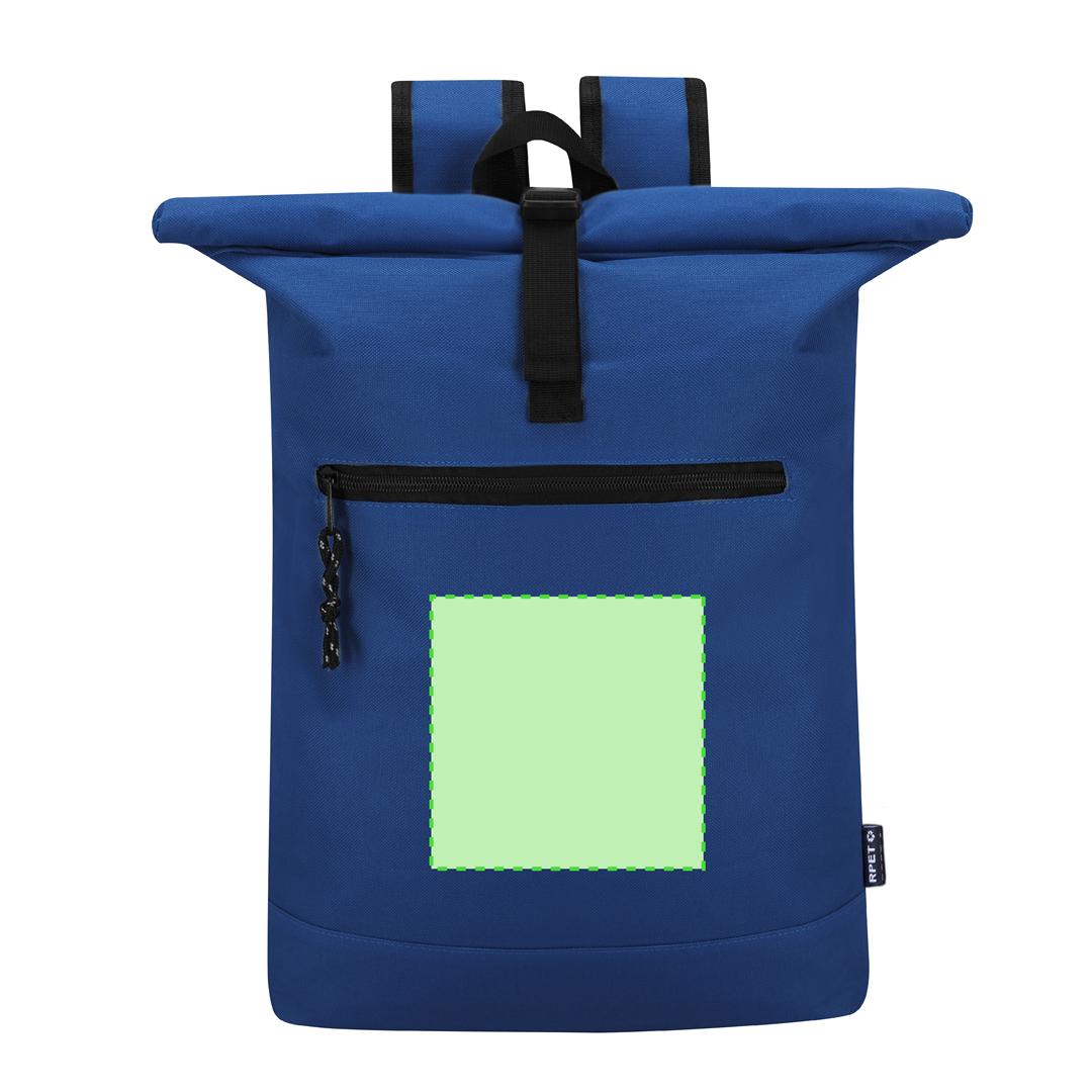 Mochila de RPET 600D con cierre de hebilla, portátil 15