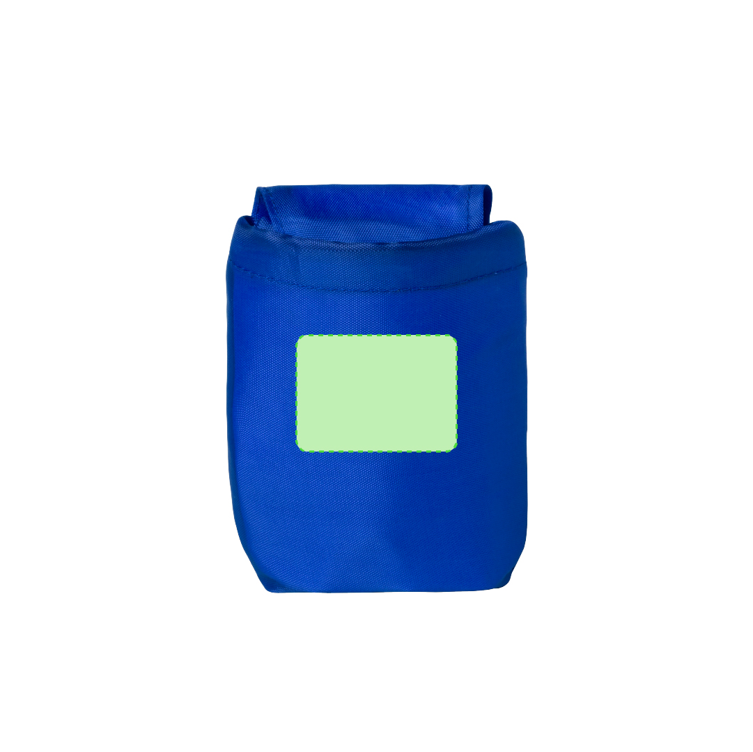 Mochila plegable de RPET 210D con distintivo RPET, esquinas reforzadas y solo 44 g