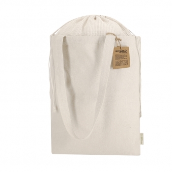 Bolsa de algodón reciclado 260 g/m² gran formato 45×38 cm