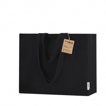 Bolsa de algodón reciclado 300 g/m² gran formato 50×45 cm