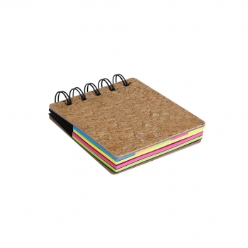 Dispensador de notas adhesivas de corcho natural