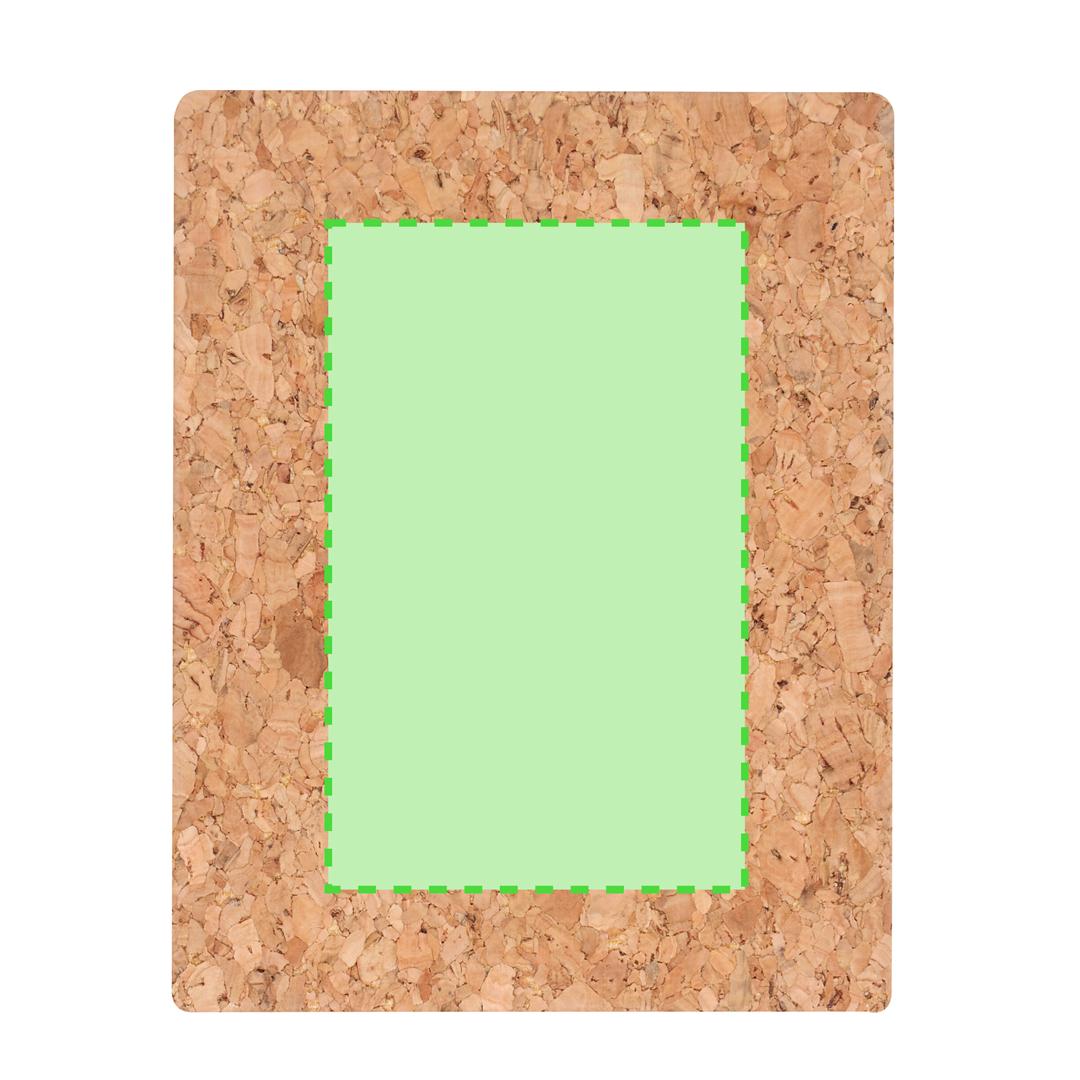 Estuche de notas adhesivas de corcho natural con post-its y banderas