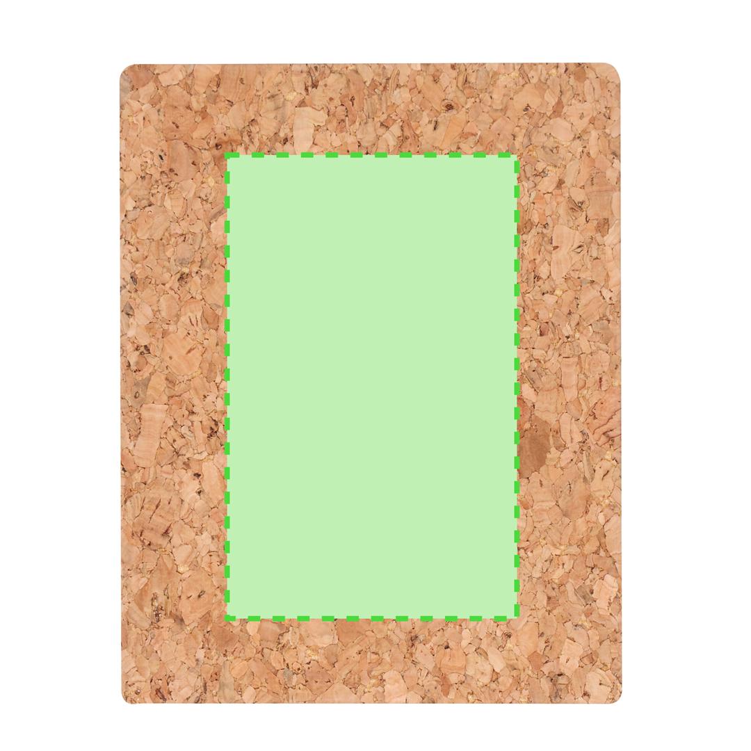 Estuche de notas adhesivas de corcho natural con post-its y banderas