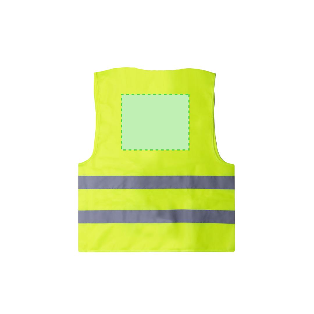 Chaleco reflectante infantil poliéster RPET alta visibilidad homologado CE