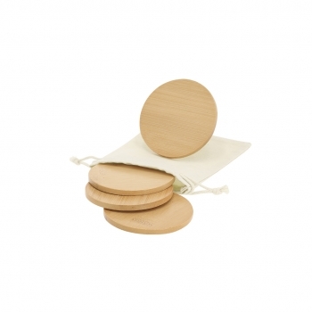 Set de posavasos de bambú 4 piezas