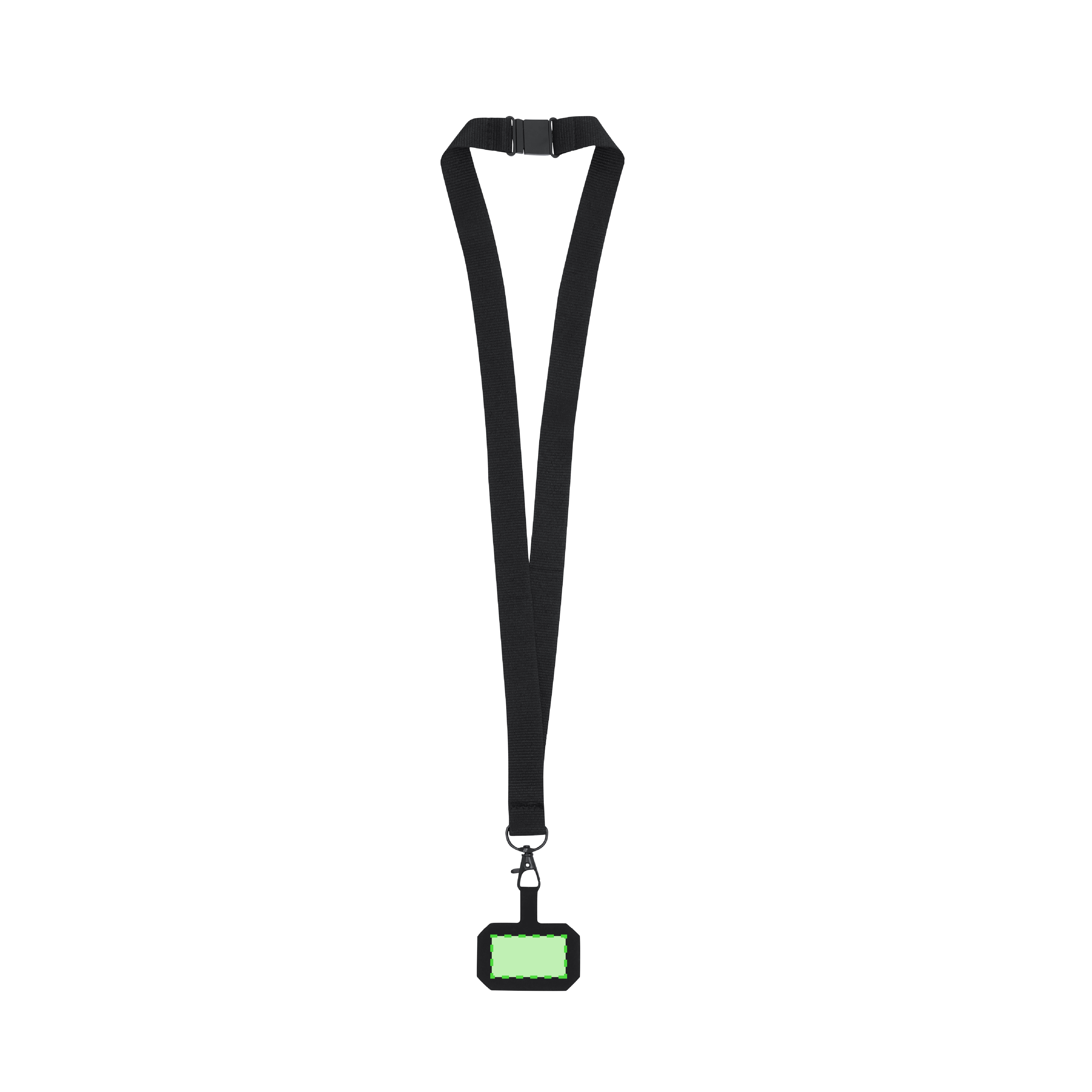 Lanyard de poliéster con soporte de smartphone para eventos