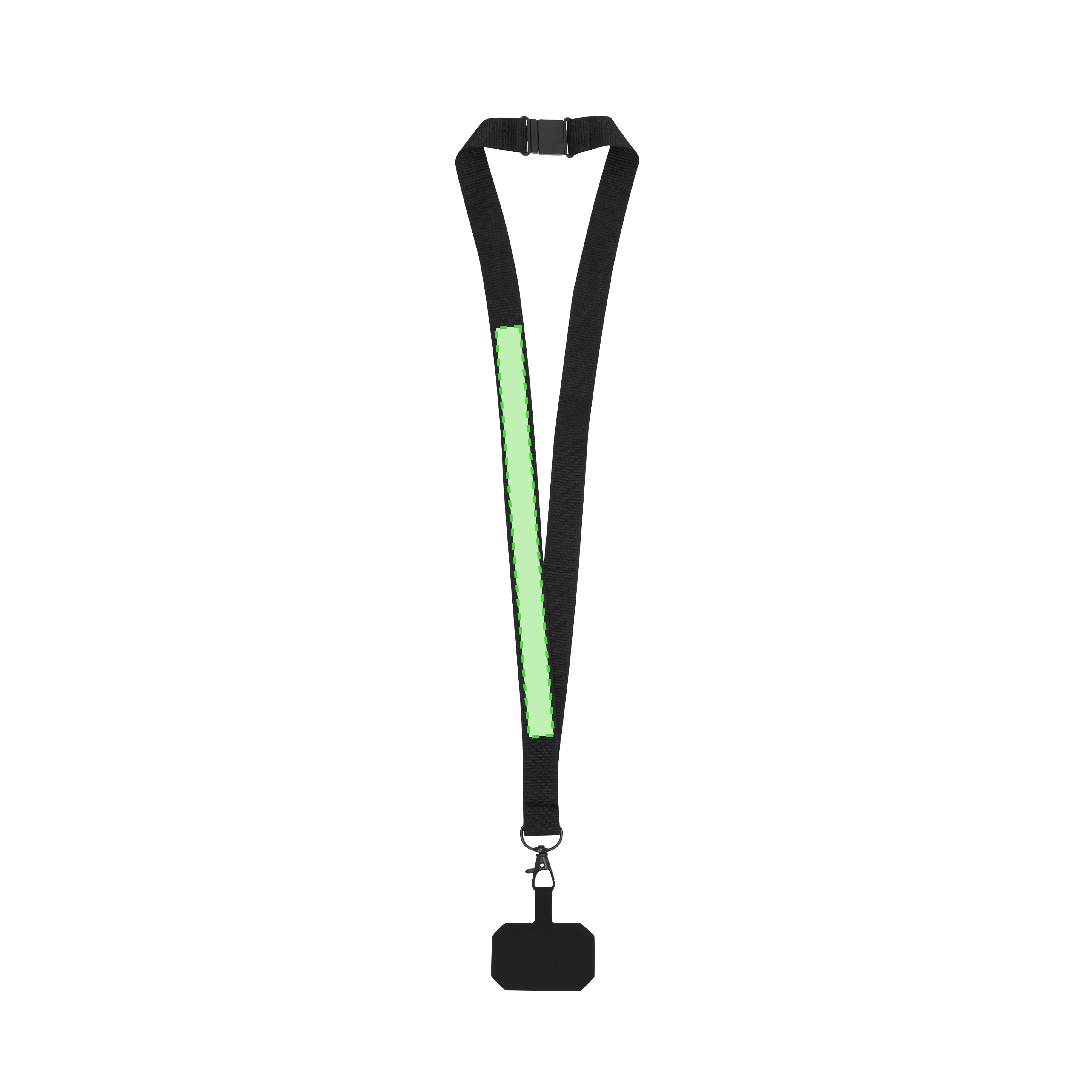 Lanyard de poliéster con soporte de smartphone para eventos