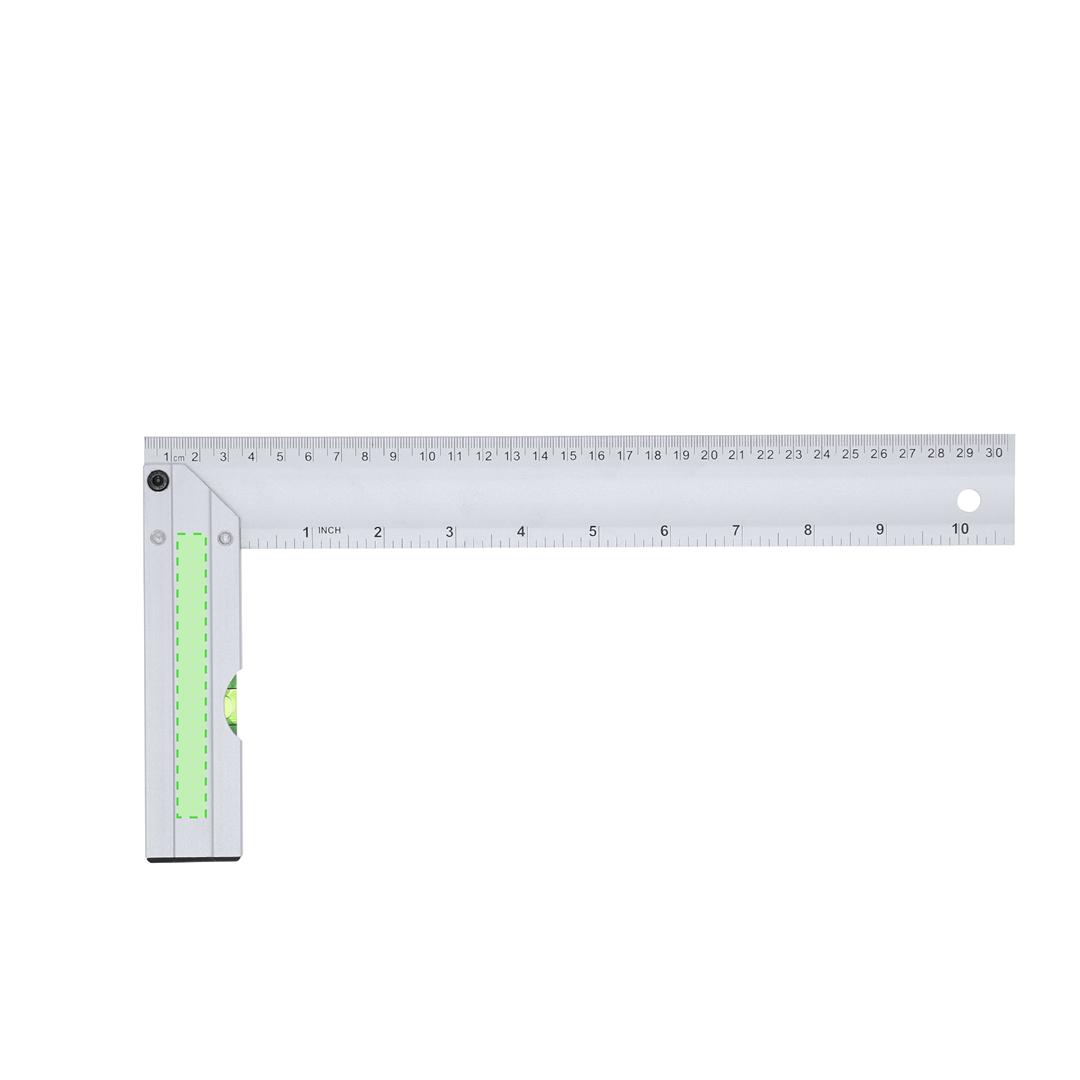 Escuadra aluminio 30,5cm y 10,5 pulgadas carpintería medición ángulos