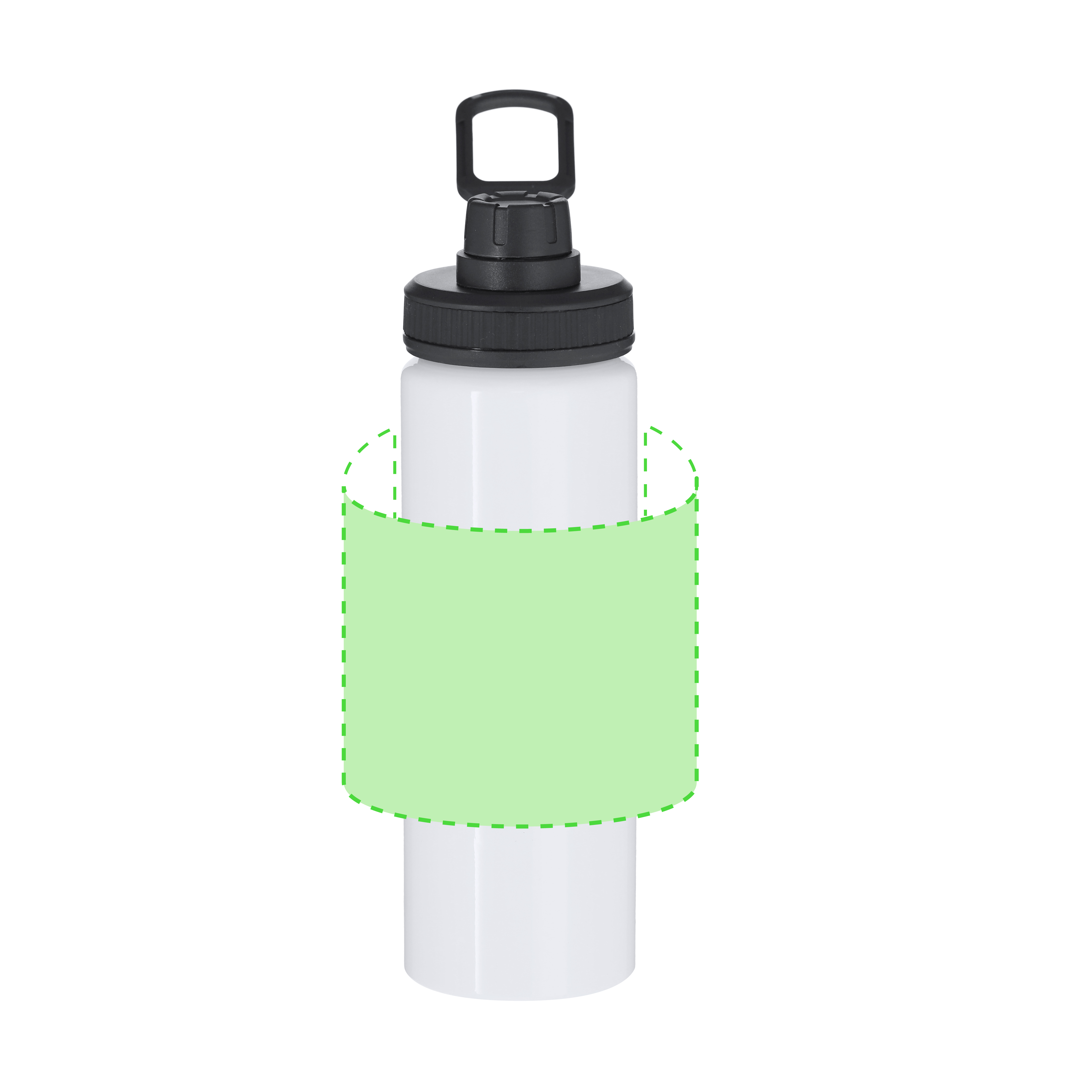 Bidón masivo de aluminio para sublimación total 800 ml