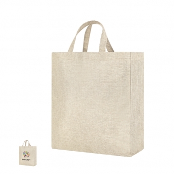 Bolsa de poliéster soft-touch sublimación sin asas externas
