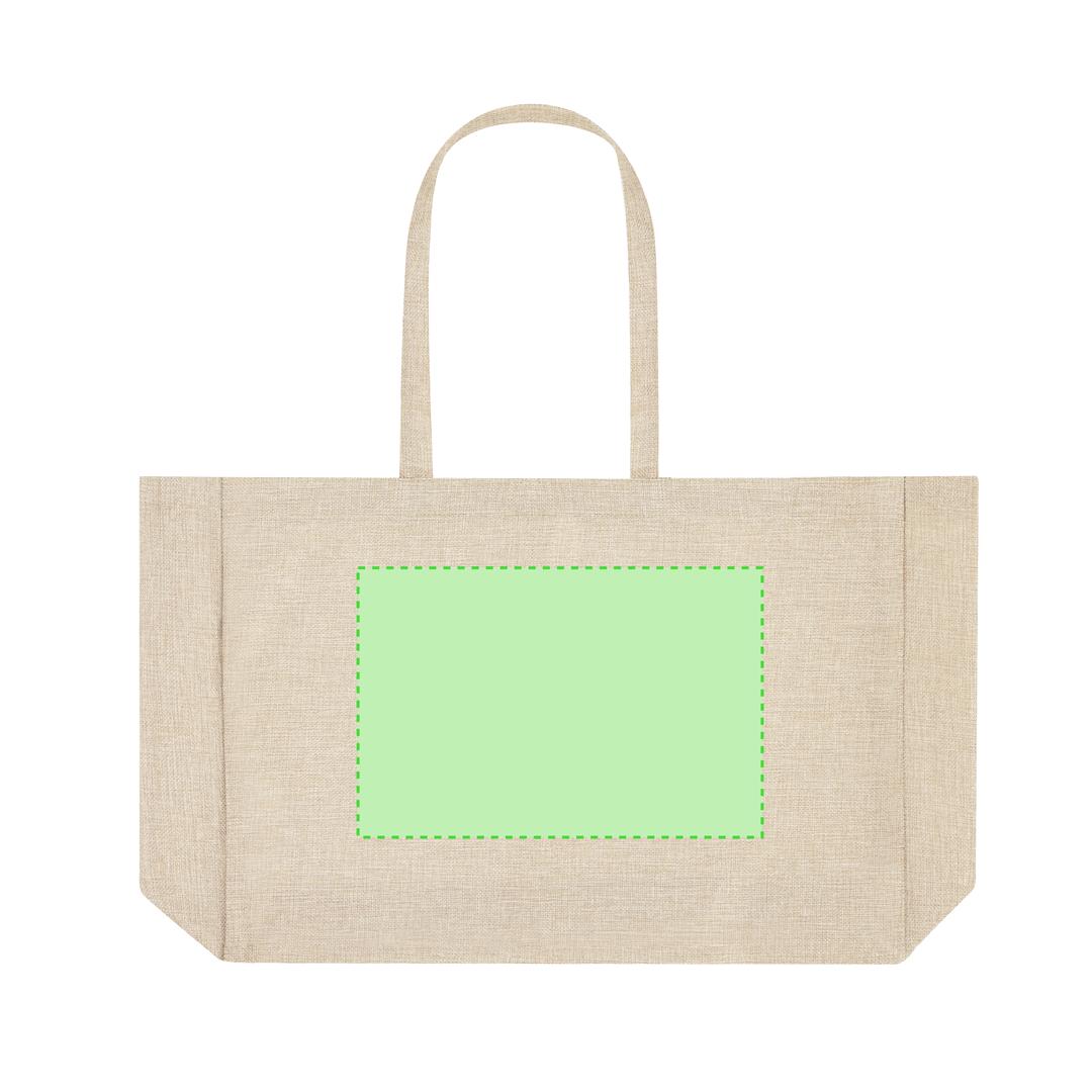 Bolsa de poliéster soft-touch sublimación asas largas tote