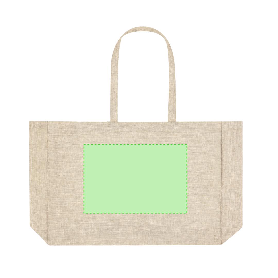 Bolsa de poliéster soft-touch sublimación asas largas tote
