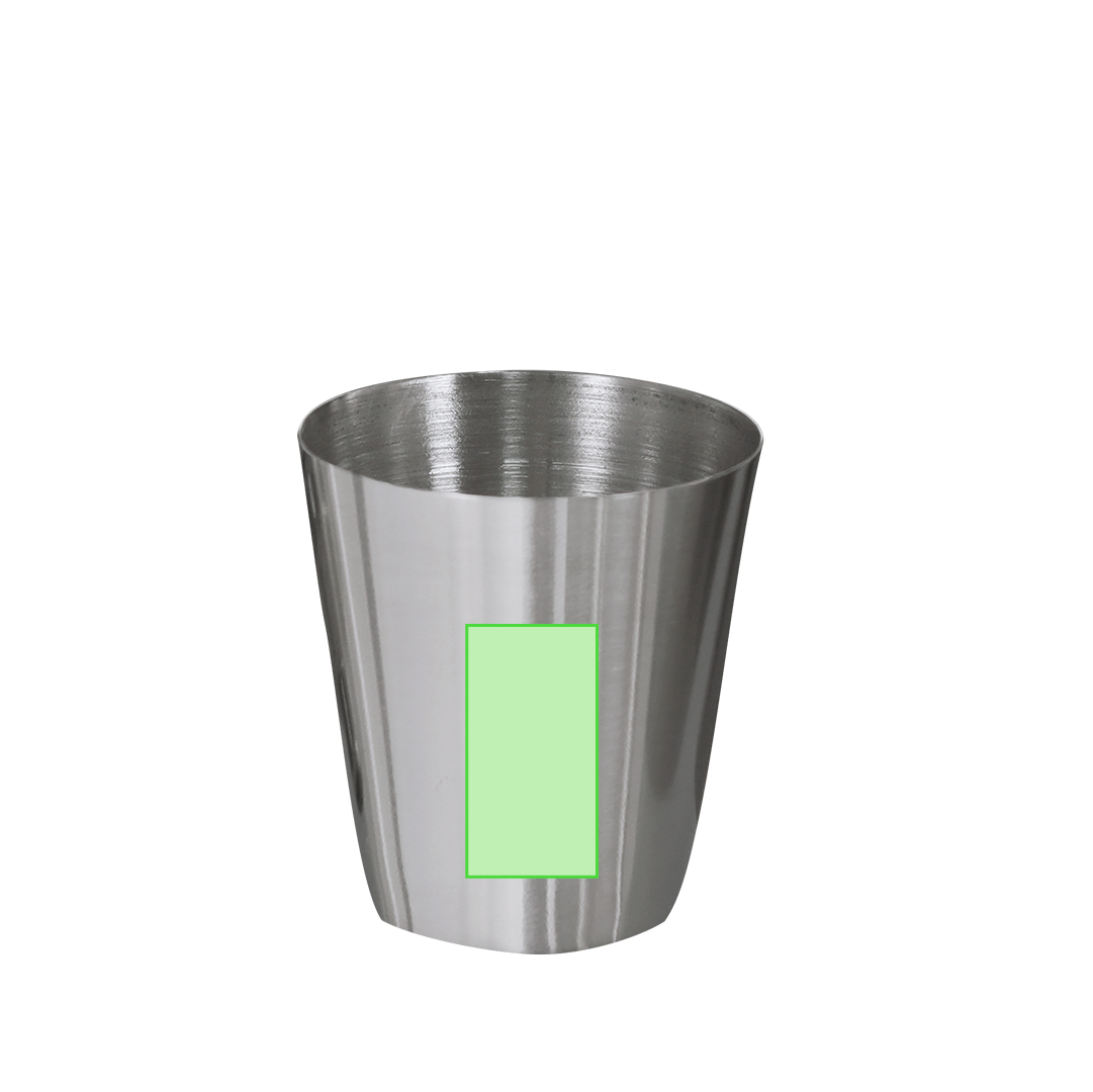 Set petaca de acero inoxidable reciclado 175 ml con embudo y 2 vasos medidores