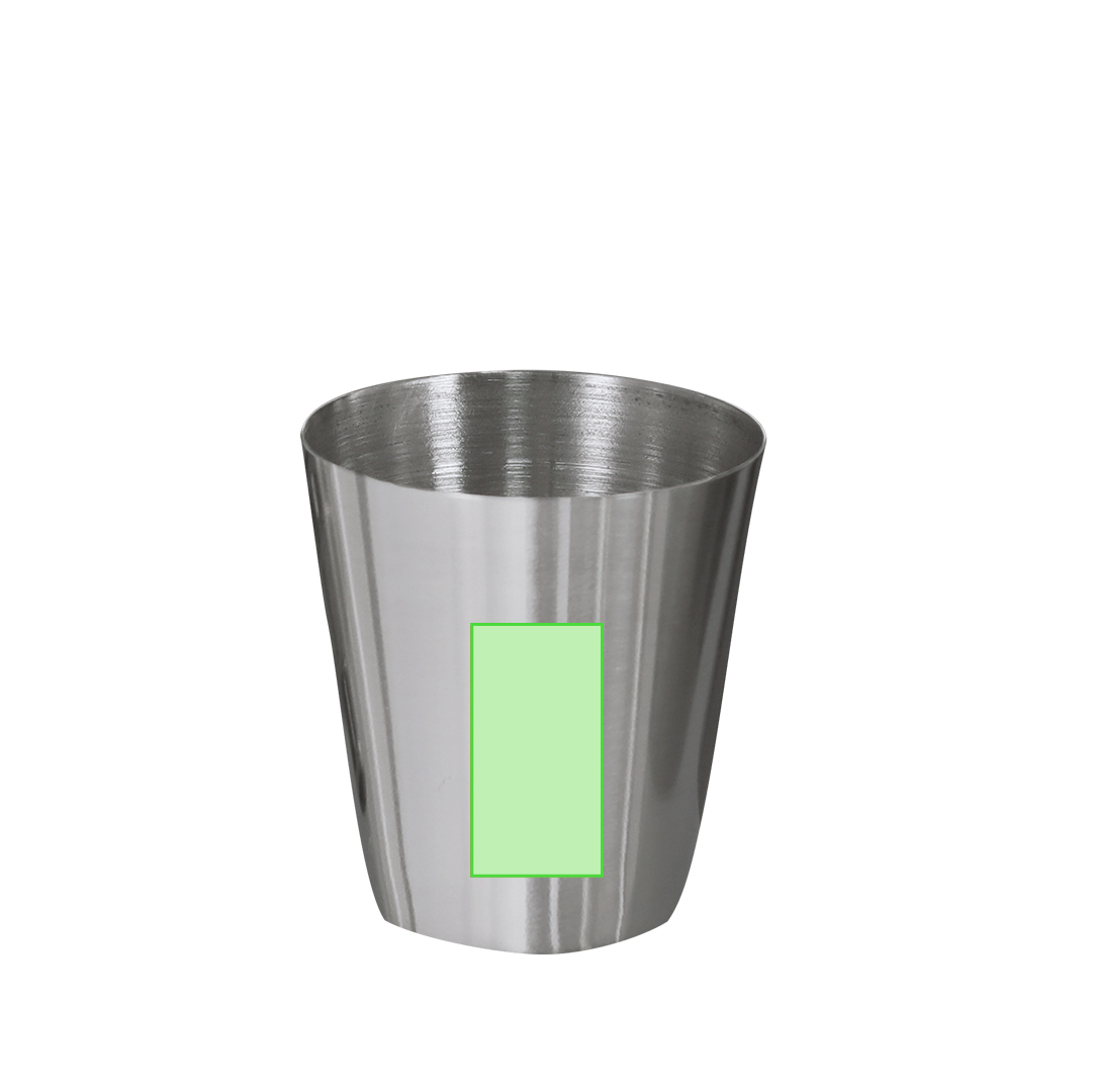 Set petaca de acero inoxidable reciclado 175 ml con embudo y 2 vasos medidores