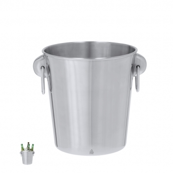 Cubitera de acero inoxidable reciclado certificado 4 L