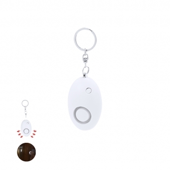 Alarma personal de seguridad con linterna LED integrada