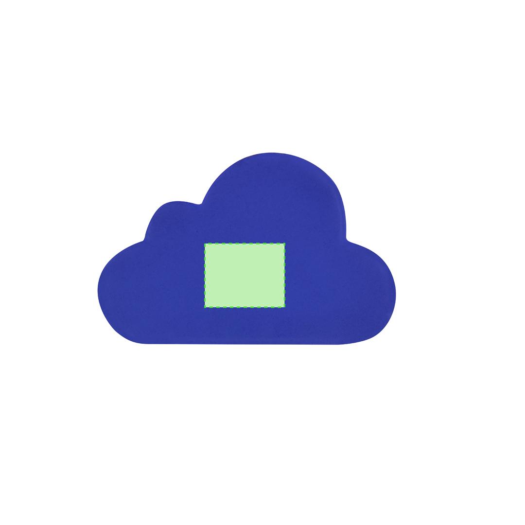 Antiestrés de PU diseño nube 9,5×6 cm en colores vivos