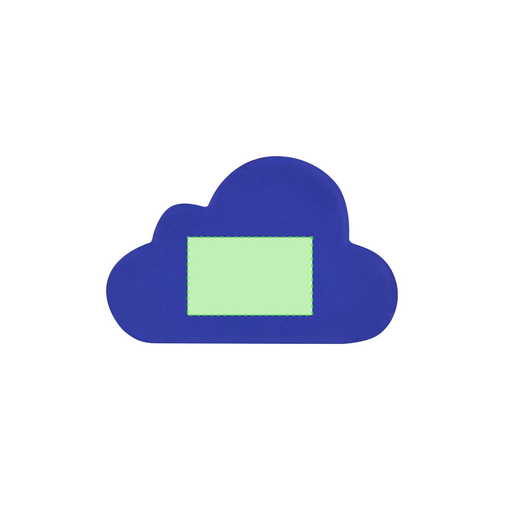 Antiestrés de PU diseño nube 9,5×6 cm en colores vivos