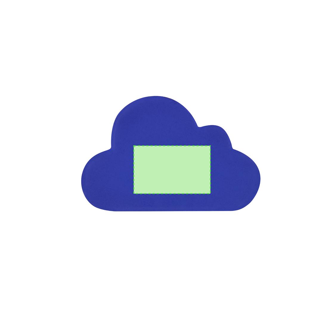 Antiestrés de PU diseño nube 9,5×6 cm en colores vivos