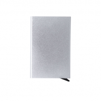 Tarjetero de aluminio reciclado con mecanismo deslizante RFID hasta 10 tarjetas