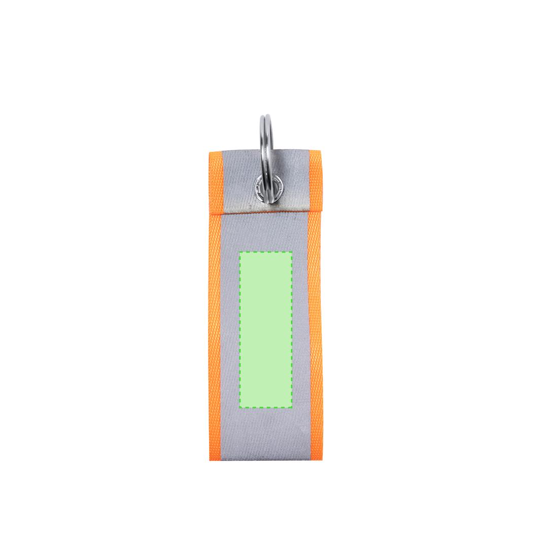 Llavero de poliéster con banda reflectante 3,2×9 cm 5 g